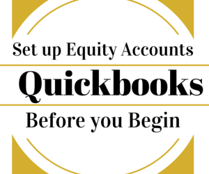 quickbooks equity before you begin